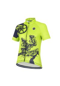 MADANI - Koszulka rowerowa męska madani. Kolor: zielony. Sport: kolarstwo
