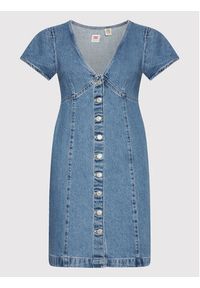 Levi's® Sukienka jeansowa Erin A3338-0000 Niebieski Regular Fit. Kolor: niebieski. Materiał: bawełna #6