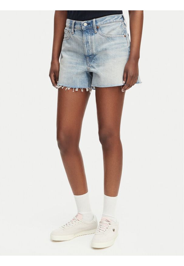Polo Ralph Lauren Szorty jeansowe 211A12959001 Niebieski jasny Straight Fit. Kolor: niebieski. Materiał: bawełna