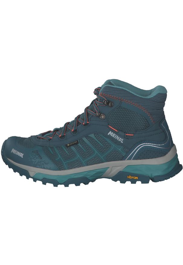 MEINDL - Buty turystyczne damskie Meindl Finale Lady Mid z membraną Gore -Tex. Kolor: niebieski. Styl: sportowy