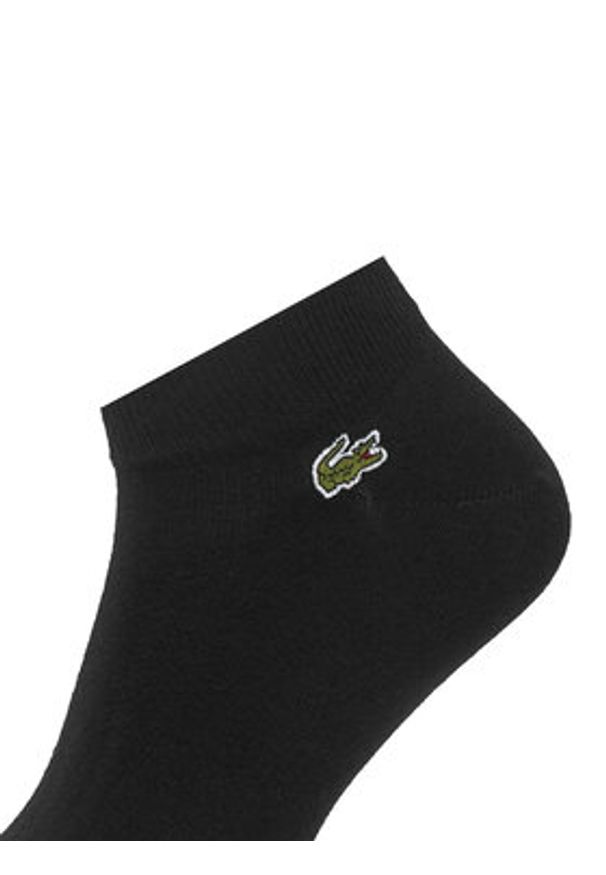 Lacoste Skarpety krótkie RA2917 Czarny. Kolor: czarny. Materiał: bawełna