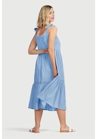 Cellbes - Sukienka letnia z bawełny ekologicznej. Kolor: niebieski. Materiał: bawełna. Sezon: lato