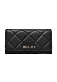 Valentino by Mario Valentino - VALENTINO Czarny pikowany portfel Ocarina. Kolor: czarny