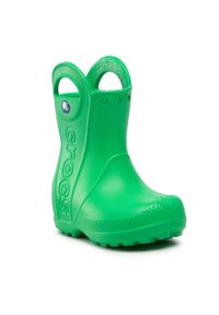 Kalosze Crocs - Handle It Rain Boot Kids 12803 Grass Green. Kolor: zielony. Szerokość cholewki: normalna #1