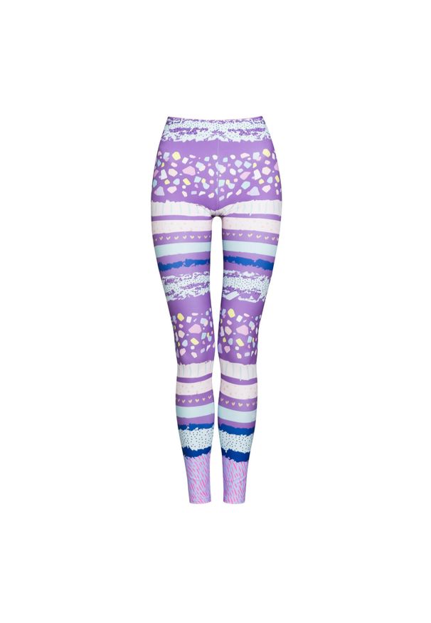 Legginsy sportowe damskie DEEP TRIP Lolipop. Kolor: wielokolorowy