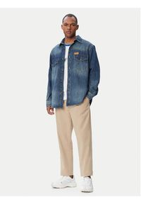 Hugo - HUGO Koszula jeansowa Ebant 50565401 Niebieski Oversize. Kolor: niebieski. Materiał: jeans #5