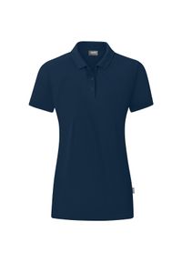 Damska koszulka polo Jako Organic. Typ kołnierza: polo. Kolor: niebieski. Materiał: materiał. Sport: piłka nożna #1