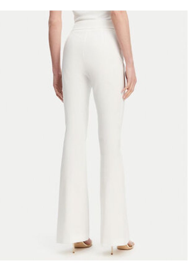 Fracomina Spodnie materiałowe FR25SVA006W51501 Écru Flare Fit. Materiał: syntetyk, bawełna