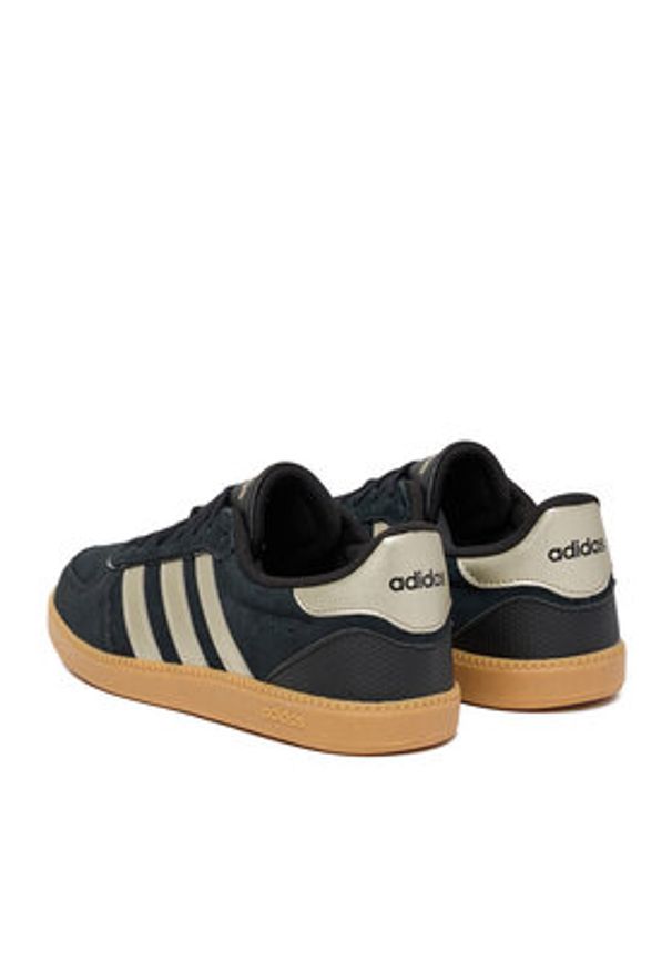 Adidas - adidas Sneakersy BREAKNET SLEEK JR0685 Granatowy. Kolor: niebieski. Materiał: zamsz, skóra