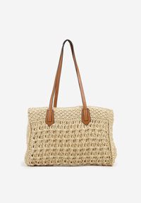 Renee - Beżowa Torebka Shopperka w Stylu Boho Galomirea. Kolor: beżowy. Sezon: lato. Styl: boho