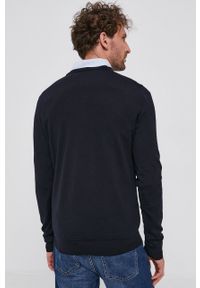 Hugo - Sweter wełniany. Okazja: na co dzień. Kolor: niebieski. Materiał: wełna. Styl: casual #3