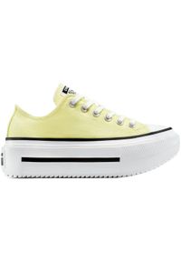 Buty sportowe Converse Ct As Lift Double Stack. Kolor: żółty. Materiał: materiał. Styl: sportowy #1