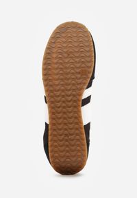 Born2be - Czarne Sneakersy Kultowe Tenisówki z Marszczeniem przy Pięcie Rhodophine. Okazja: na co dzień. Kolor: czarny. Materiał: jeans. Szerokość cholewki: normalna. Wzór: gładki #3