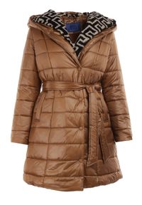 Born2be - Brązowa Kurtka Hometus. Kolor: brązowy. Materiał: jeans, materiał, tkanina, futro. Styl: klasyczny #3