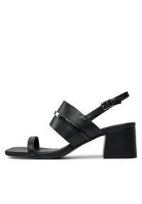 Calvin Klein Sandały Heel Sandal 45 Met Bar Lth HW0HW02056 Czarny. Kolor: czarny #5