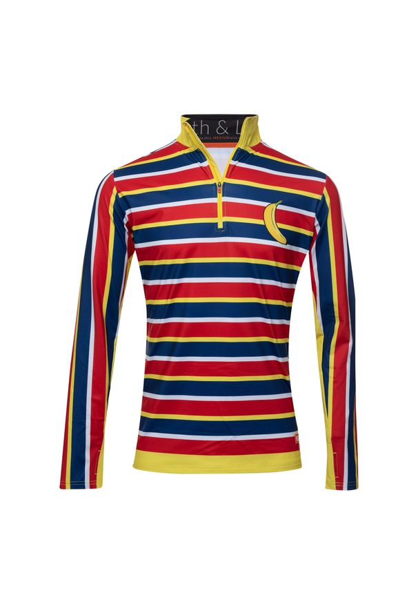 GARETH & LUCAS - Bluza narciarska Męska Gareth & Lucas The Forty. Kolor: czerwony, niebieski, wielokolorowy, żółty. Materiał: poliester, elastan. Sezon: zima. Sport: narciarstwo