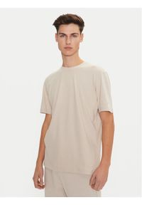 Champion T-Shirt 220425 Écru Regular Fit. Materiał: bawełna