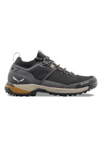 Buty trekkingowe męskie Salewa Puez Knit Powertex. Kolor: szary. Materiał: materiał, syntetyk. Szerokość cholewki: normalna