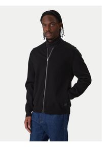 Calvin Klein Kardigan LV040EM324 Czarny Regular Fit. Kolor: czarny. Materiał: wiskoza #1