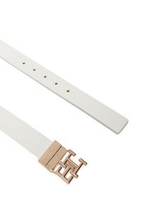 TOMMY HILFIGER - Tommy Hilfiger Pasek Damski AW0AW17768 Écru. Materiał: skóra #4