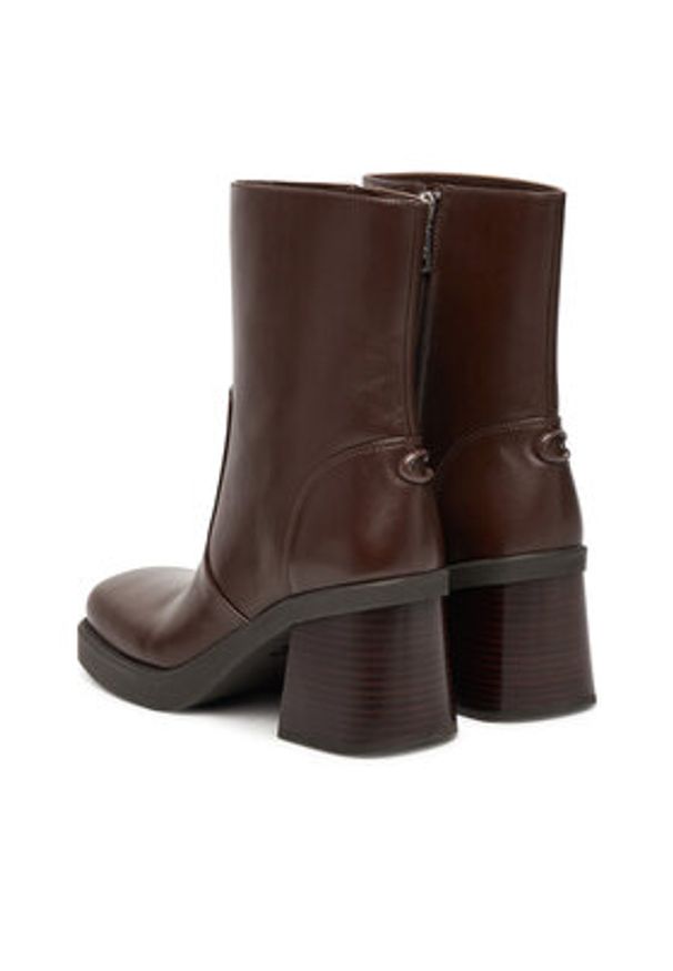 Coach Botki CBO45 Brązowy. Kolor: brązowy. Materiał: skóra