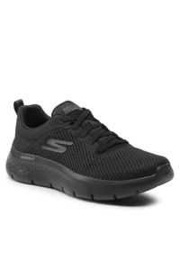 skechers - Sneakersy Skechers Go Walk Flex 124952/BBK Black. Kolor: czarny. Materiał: materiał