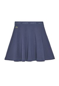 Lacoste Spódnica dresowa JJ8441 Fioletowy Regular Fit. Kolor: fioletowy. Materiał: bawełna