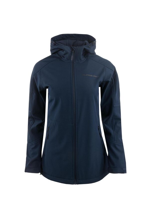 ALPINE PRO - Kurtka Softshell Damska Alpine Pro Odrega XL - Wiatroszczelna i Oddychająca. Kolor: fioletowy. Materiał: softshell. Sezon: jesień, wiosna. Sport: turystyka piesza