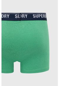 Superdry bokserki (3-pack) męskie kolor zielony. Kolor: zielony. Materiał: bawełna #6