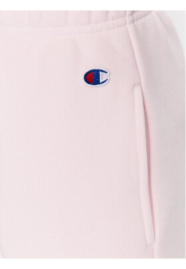 Champion Szorty sportowe Minimal Reverse Weave 116247 Różowy Regular Fit. Kolor: różowy. Materiał: bawełna