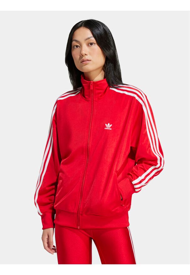 Adidas - adidas Bluza adicolor Classics Loose Firebird IP0602 Czerwony Loose Fit. Kolor: czerwony. Materiał: syntetyk