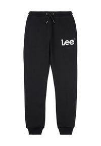 Lee Spodnie dresowe Wobbly Graphic LEE0011 Czarny Regular Fit. Kolor: czarny. Materiał: bawełna #1