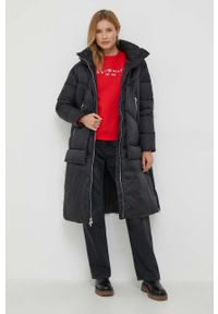 TOMMY HILFIGER - Tommy Hilfiger bluza damska kolor czerwony. Kolor: czerwony. Materiał: bawełna. Wzór: nadruk. Styl: klasyczny #3