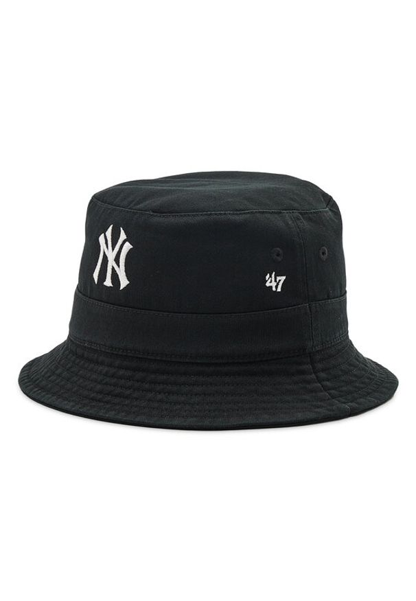 47 Brand Kapelusz Bucket New York Yankees B-BKT17GWF-BKF Czarny. Kolor: czarny. Materiał: materiał, bawełna