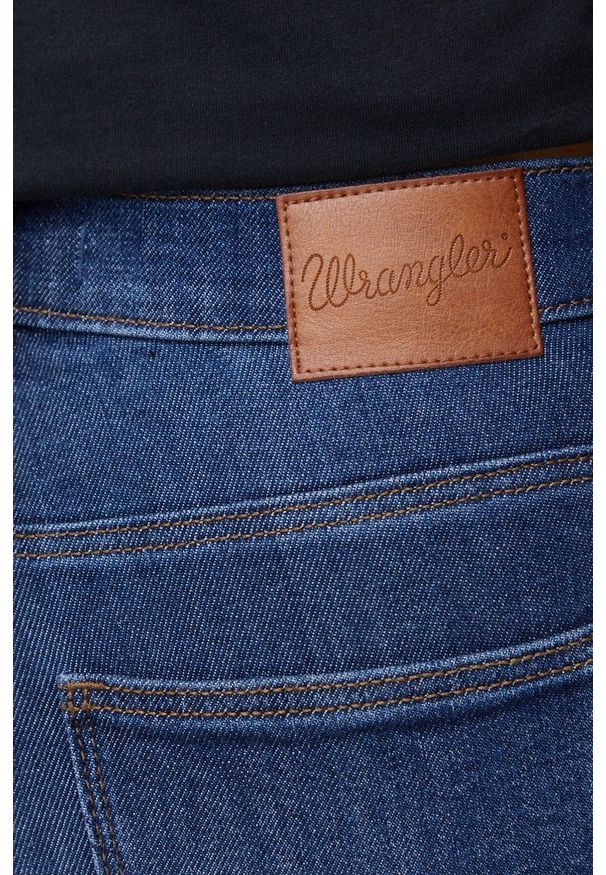Wrangler Jeansy 630 high rise skinny damskie high waist. Stan: podwyższony. Kolor: niebieski. Styl: klasyczny