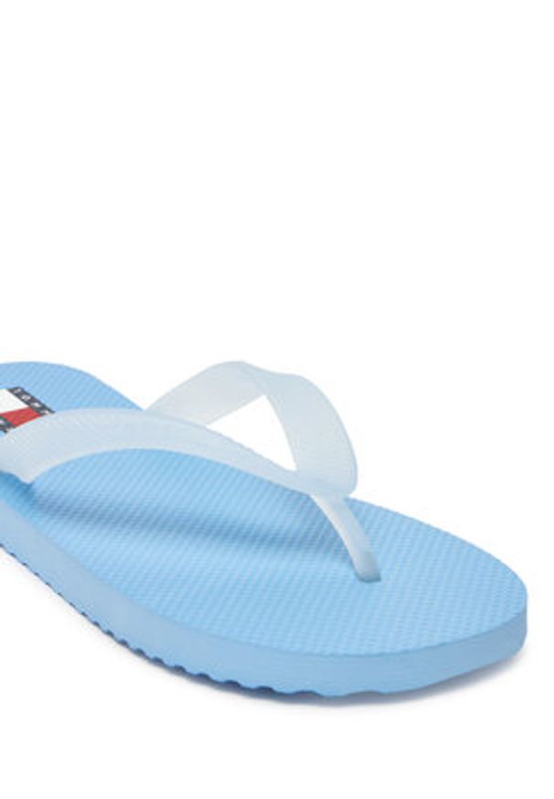 Tommy Jeans Japonki Tjw Logo Flip Flop EN0EN02447 Błękitny. Kolor: niebieski