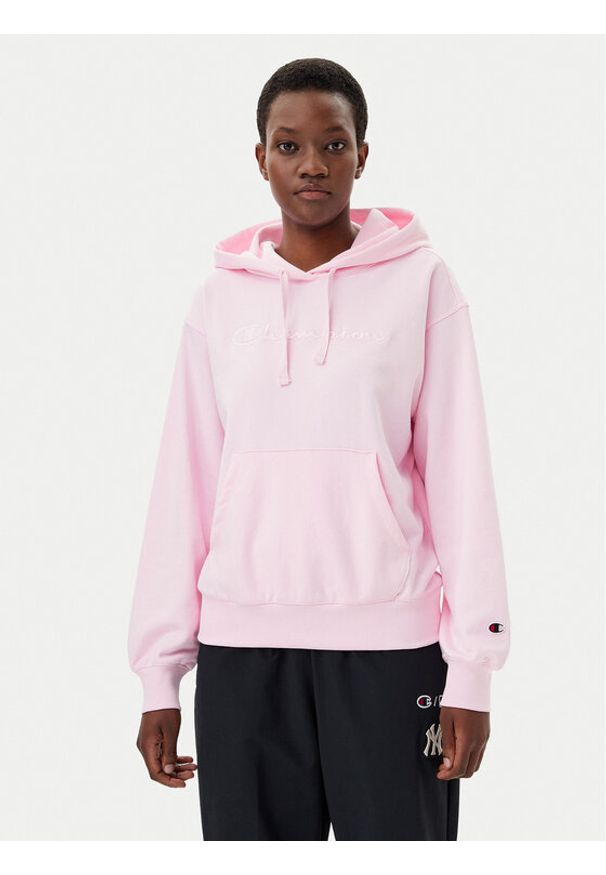 Champion Bluza 117785 Różowy Standard Fit. Kolor: różowy. Materiał: bawełna