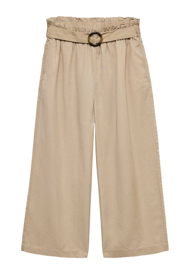 Vero Moda Kuloty Bree 10341670 Brązowy Cropped Fit. Kolor: brązowy. Materiał: lyocell