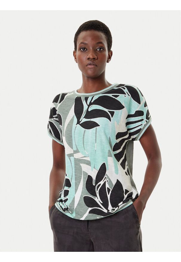 Olsen T-Shirt 11105067 Zielony Regular Fit. Kolor: zielony. Materiał: bawełna