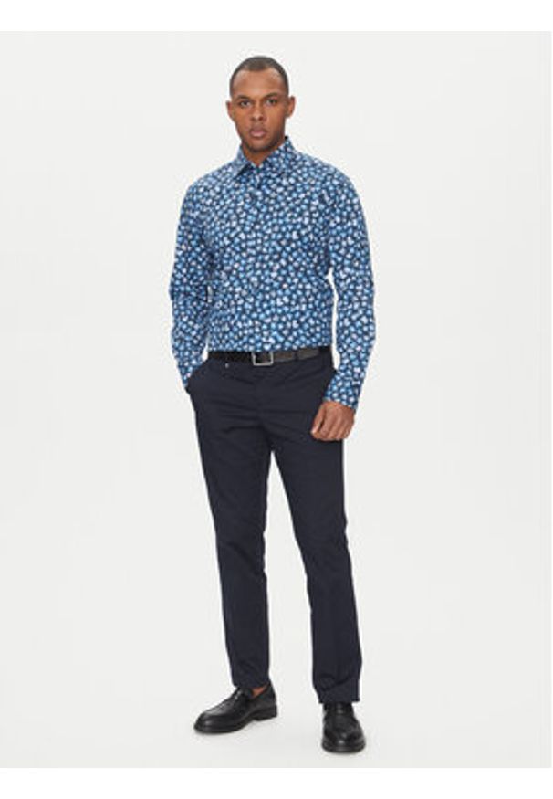 BOSS Koszula Joe 50532881 Niebieski Regular Fit. Kolor: niebieski. Materiał: bawełna
