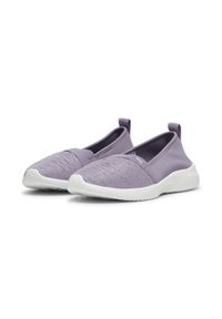 Puma - Wsuwane damskie buty sportowe Adelina PUMA Pale Plum Feather Gray White Purple. Zapięcie: bez zapięcia. Kolor: szary, fioletowy, wielokolorowy, biały