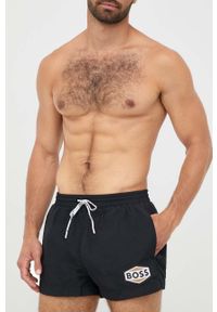 BOSS szorty kąpielowe kolor czarny. Kolor: czarny #3