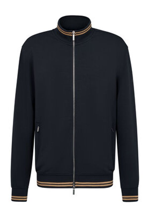 Bugatti Bluza 8750-75080C Granatowy Regular Fit. Kolor: niebieski. Materiał: syntetyk