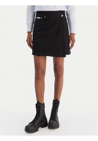 Calvin Klein Jeans Spódnica jeansowa LV047D777G Czarny Regular Fit. Kolor: czarny. Materiał: bawełna #1