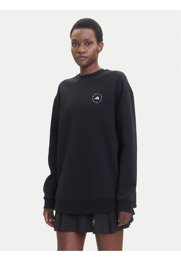 Adidas by Stella McCartney - adidas by Stella McCartney Bluza IW6321 Czarny Loose Fit. Kolor: czarny. Materiał: bawełna