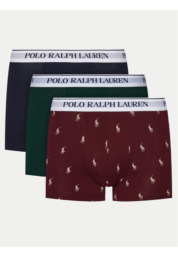 Polo Ralph Lauren Komplet 3 par bokserek 714830299123 Kolorowy. Materiał: bawełna. Wzór: kolorowy