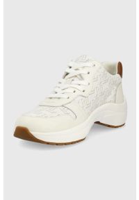 Lauren Ralph Lauren buty RYLEE kolor biały. Nosek buta: okrągły. Zapięcie: sznurówki. Kolor: biały. Materiał: guma. Obcas: na platformie