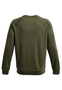 Under Armour - Męski Sweter Rival Fleece Z Okrągłym Dekoltem. Kolor: zielony