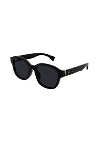 Gucci okulary przeciwsłoneczne męskie kolor czarny. Kształt: okrągłe. Kolor: czarny #4