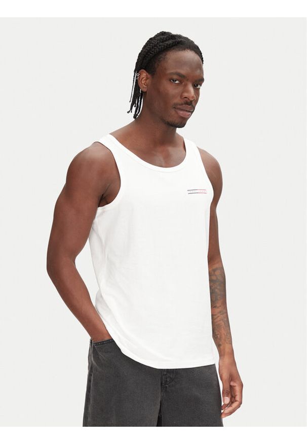 Tommy Jeans Koszula jeansowa DM0DM21362 Niebieski Regular Fit. Kolor: niebieski. Materiał: bawełna